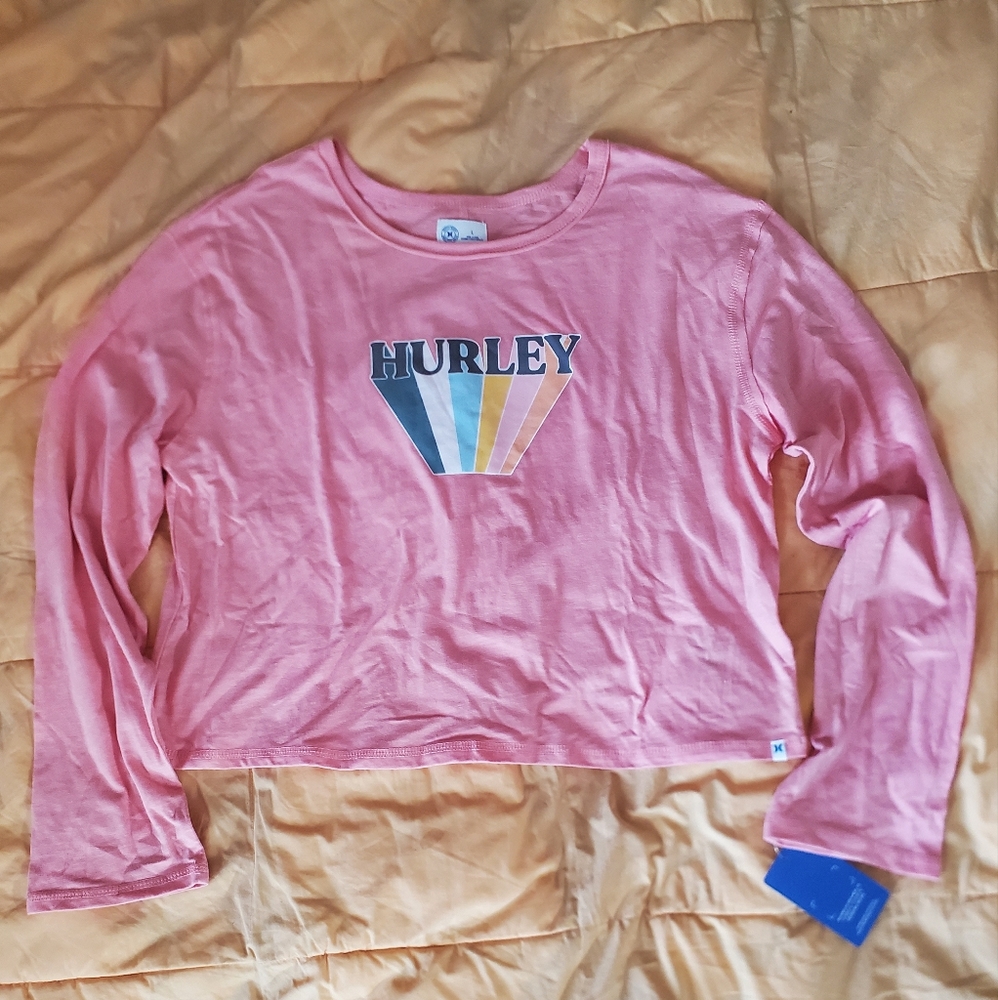 NWT Hurley Logo Long-sleeve Top - Picture 2 of 4